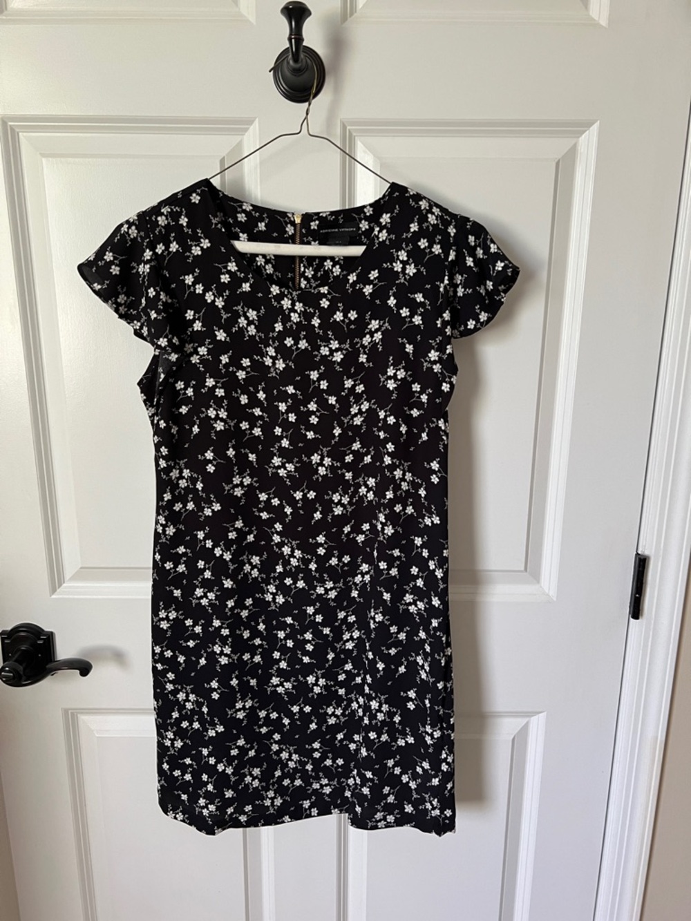 Adrienne Vittadini Black and White Floral Dress.